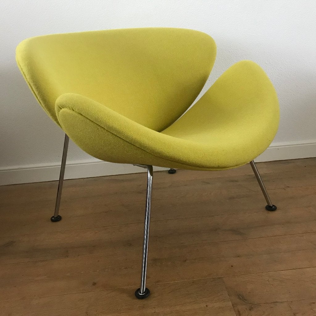 IZGS Artifort Orange Slice groen fauteuil stoel chair, Ophalen, 75 tot 100 cm, Zo goed als nieuw, Nvt