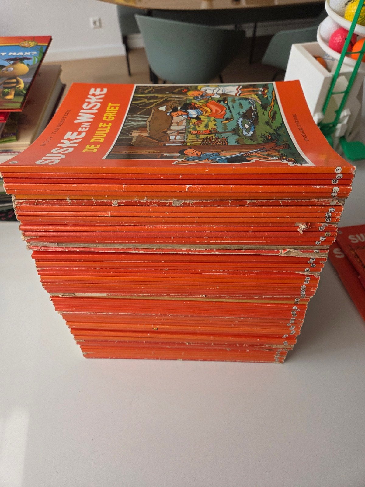 65 Suske en Wiske strips - Diverse staat, Meerdere stripboeken, Ophalen of Verzenden, Gelezen, Willy Vandersteen