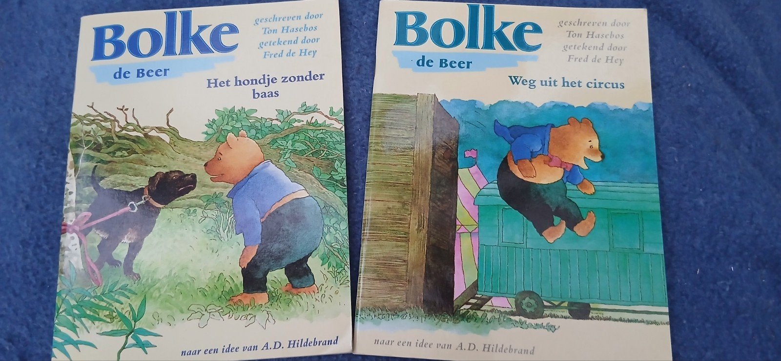 2 originele boekjes van Bolke de Beer door A.D. Hildebrand, Ophalen of Verzenden, Zo goed als nieuw, A.D. Hildebrand, Fictie algemeen