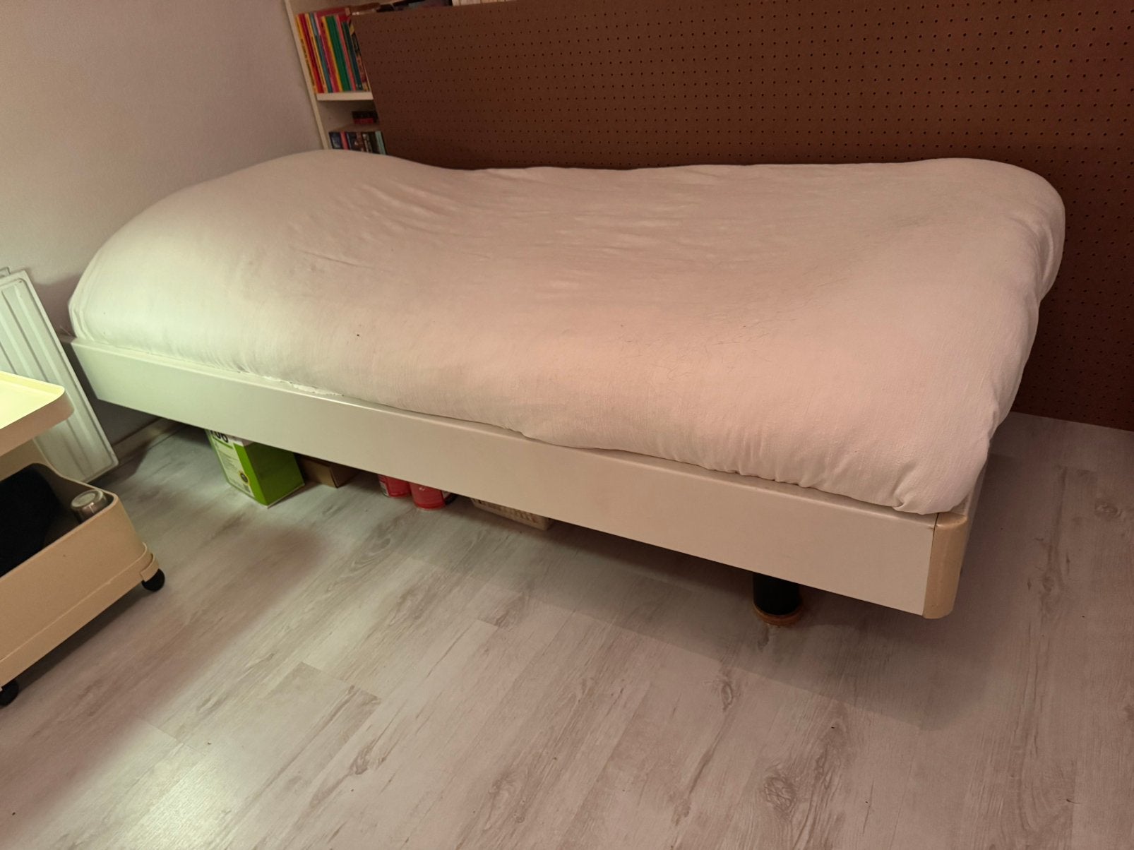 Wit ‘Pastoe’ bed 90x190, Ophalen, Gebruikt, 90 cm, Eenpersoons