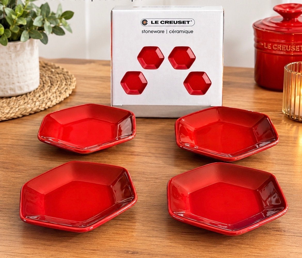 Le Creuset Stoneware Bordjes - Set van 4, Huis en Inrichting, Overige merken, Nieuw, Ophalen of Verzenden, Bord(en)