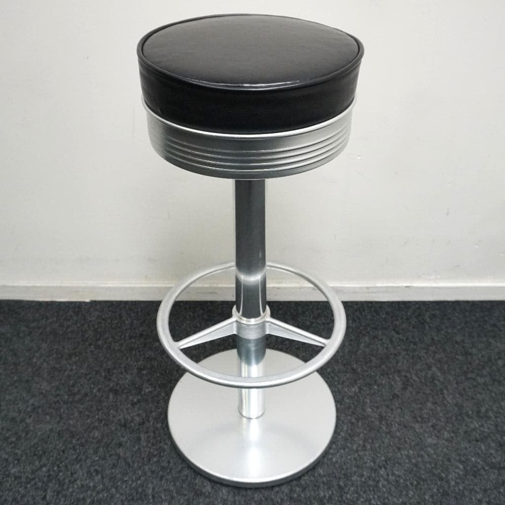 Indecasa Barkrukken | Zwart Leer | Zithoogte 83 cm | Krukken, -, -, Leer, Ophalen of Verzenden