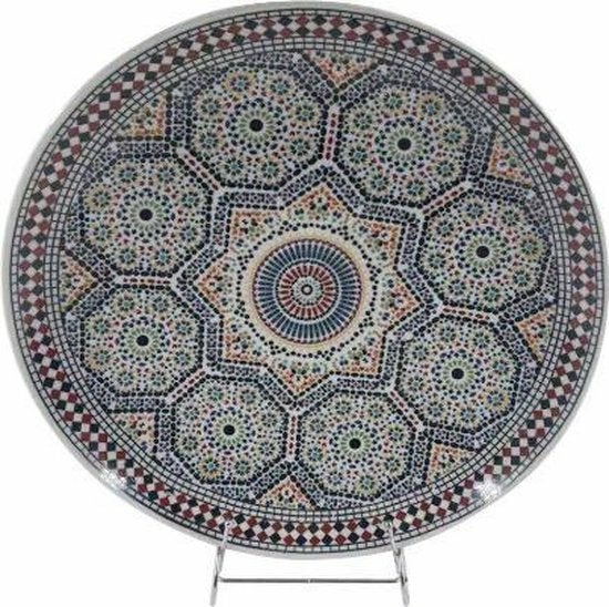Marokkaanse Mozaïek Keramische Borden - Diverse Maten, Ophalen, Bord(en), Overige stijlen, Info@decorini.nl