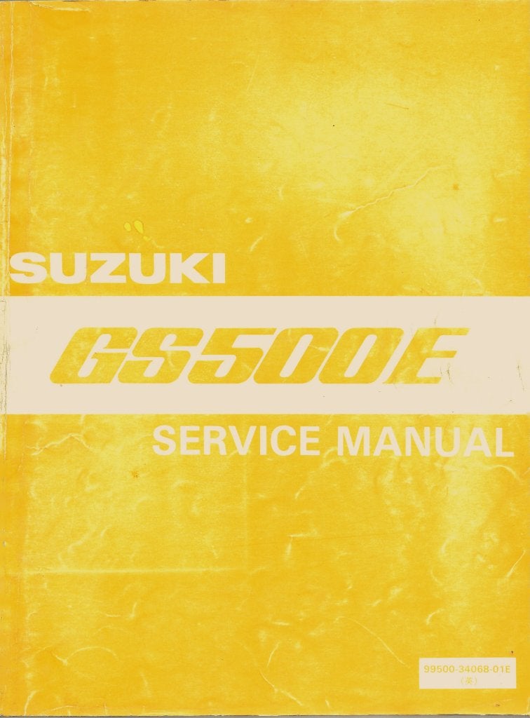 Suzuki GS500 E Service Manual (4745z) motor, Verzenden, Suzuki