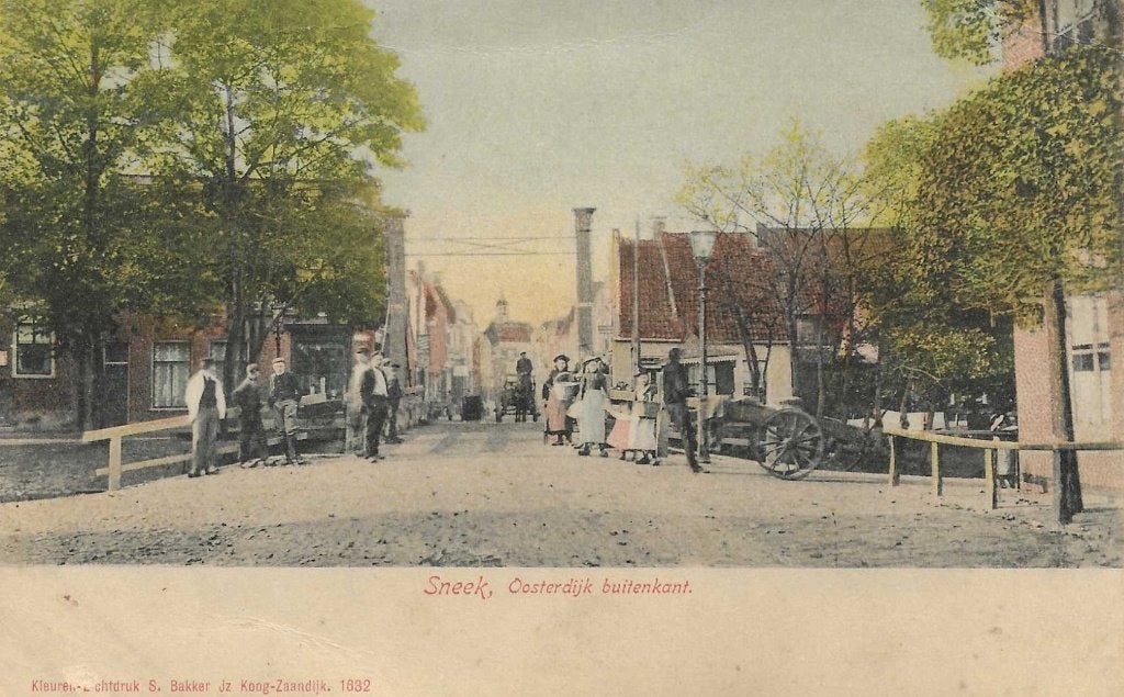 Sneek, Oosterdijk, buitenkant, Verzamelen, Verzenden, Voor 1920, Gelopen, Friesland