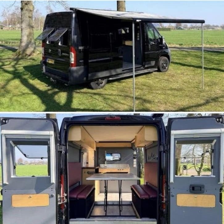 Buscamper | Camper bus | Volledig Ingericht | Luifel/Keuken, Bedrijf, Buscamper of Camperbus