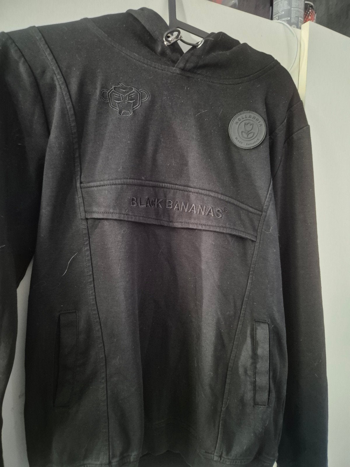 Black Bananas Hoodie Zwart Maat 176, Gebruikt, Jongen of Meisje, Trui of Vest, Ophalen of Verzenden