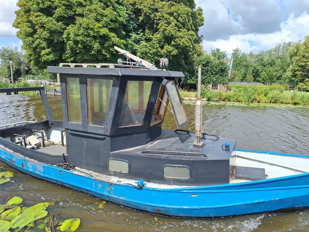 Sleep/duwbootje 7m 50pk fiat diesel, Watersport en Boten, Ophalen