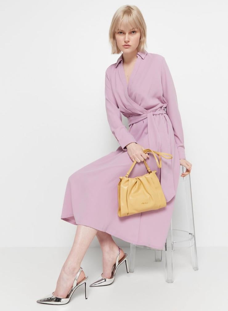 Ralph Lauren wikkeljurk lila maat M, Maat 38/40 (M), Paars, Nieuw, Ophalen of Verzenden