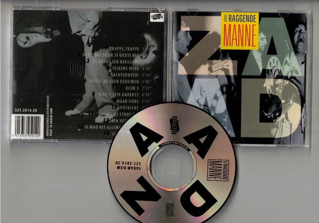 DE RAGGENDE MANNE CD Zaad, Cd's en Dvd's, Cd's | Pop, Zo goed als nieuw, Ophalen of Verzenden