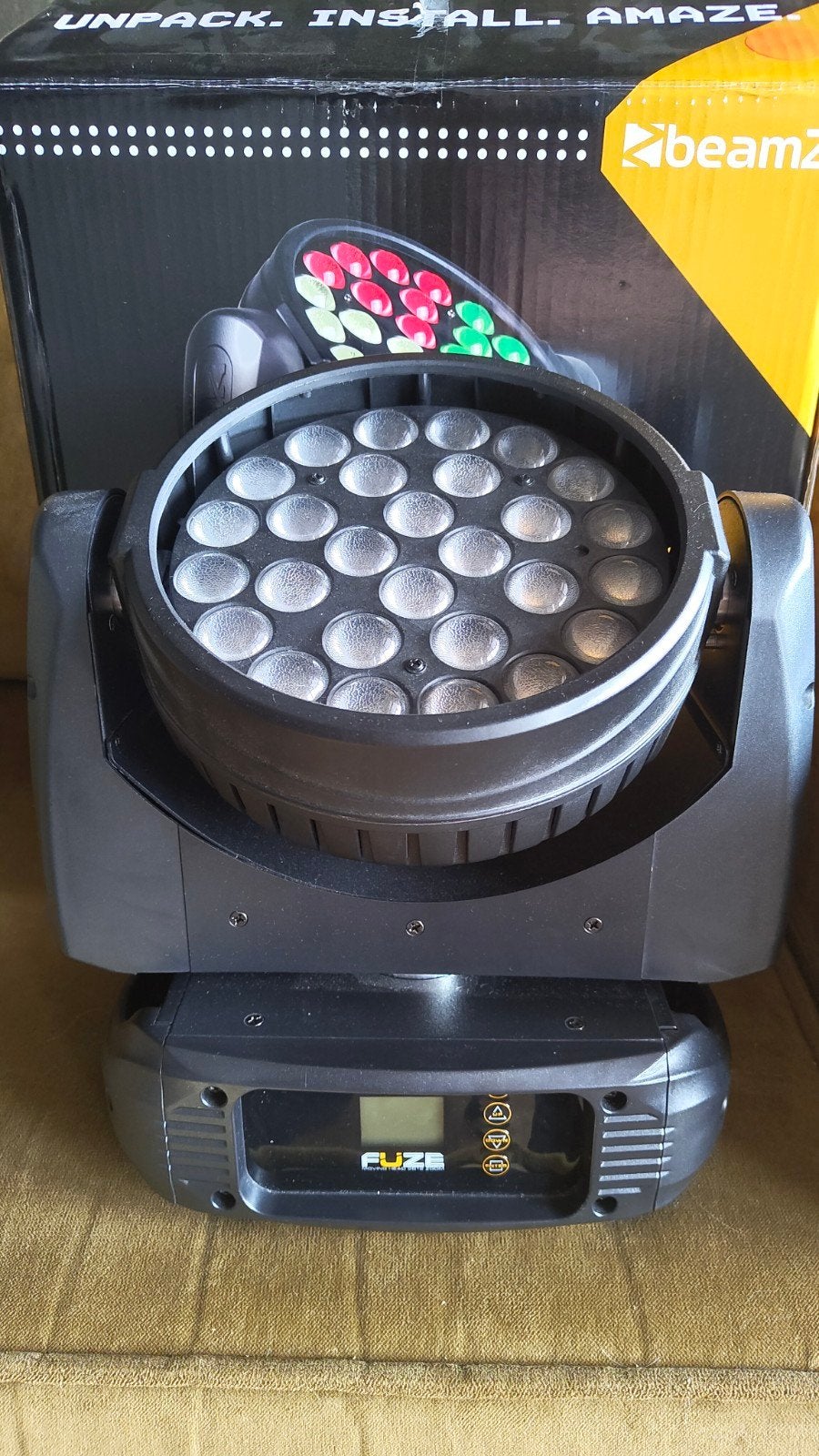 BeamZ Fuze 2812 Moving Head Beam - Zo goed als nieuw, Muziek en Instrumenten, Ophalen of Verzenden, Zo goed als nieuw