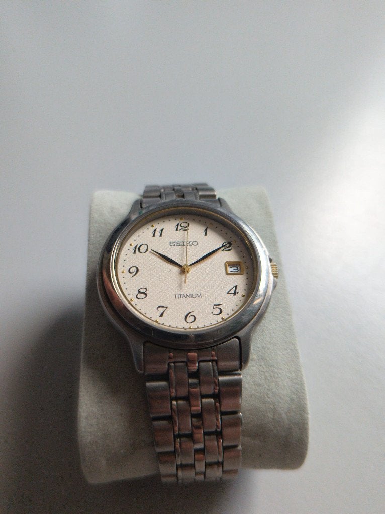 Seiko Titanium 7N42-8A60, Polshorloge, Overige materialen, Ophalen of Verzenden, Zo goed als nieuw