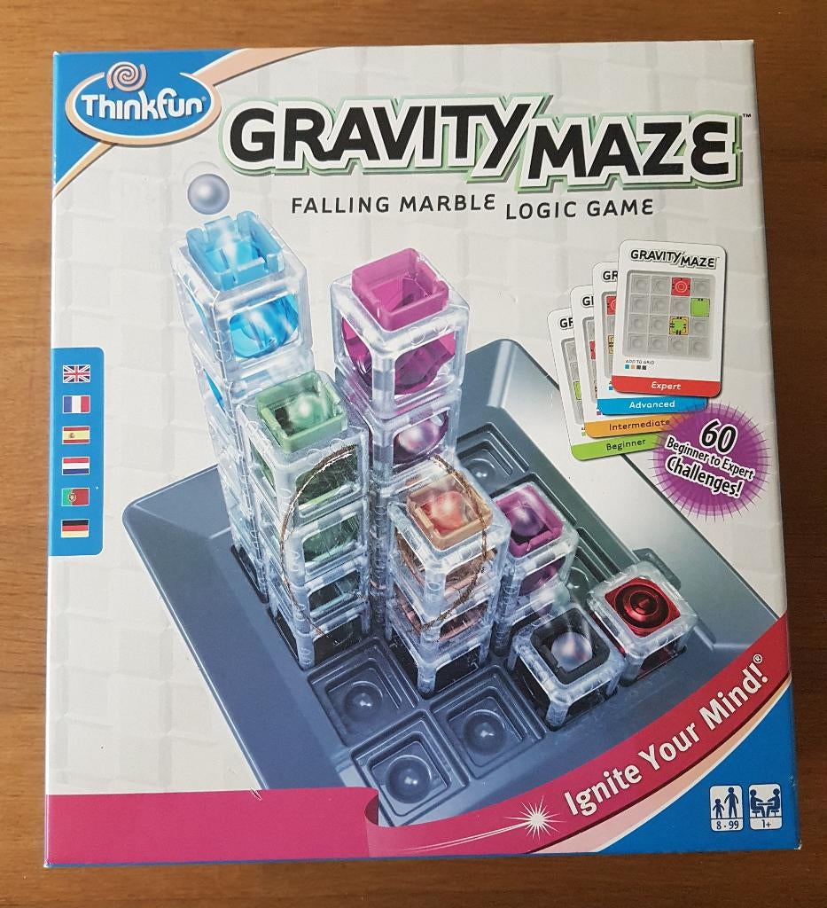 Gravity Maze - Thinkfun games - Brainlogic Puzzel, Ophalen of Verzenden, Zo goed als nieuw