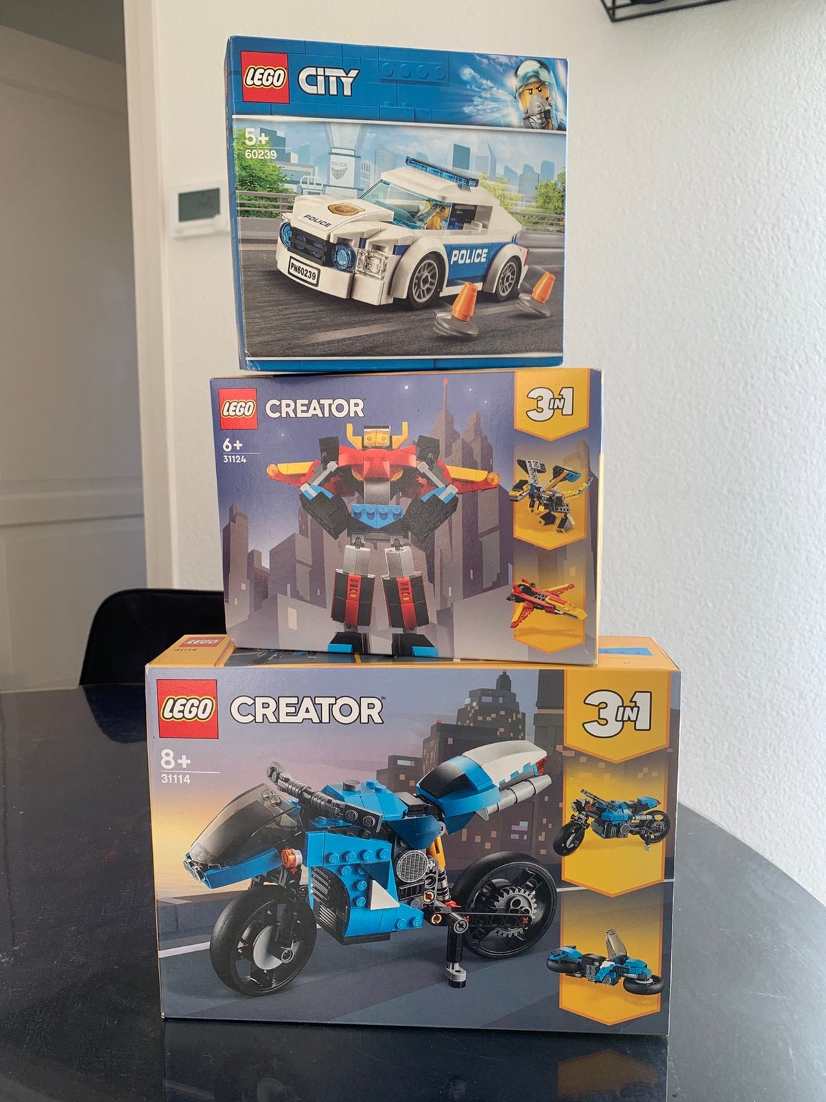 Lego 31114, 31124 en 60239, Ophalen of Verzenden, Nieuw, Complete set, Lego