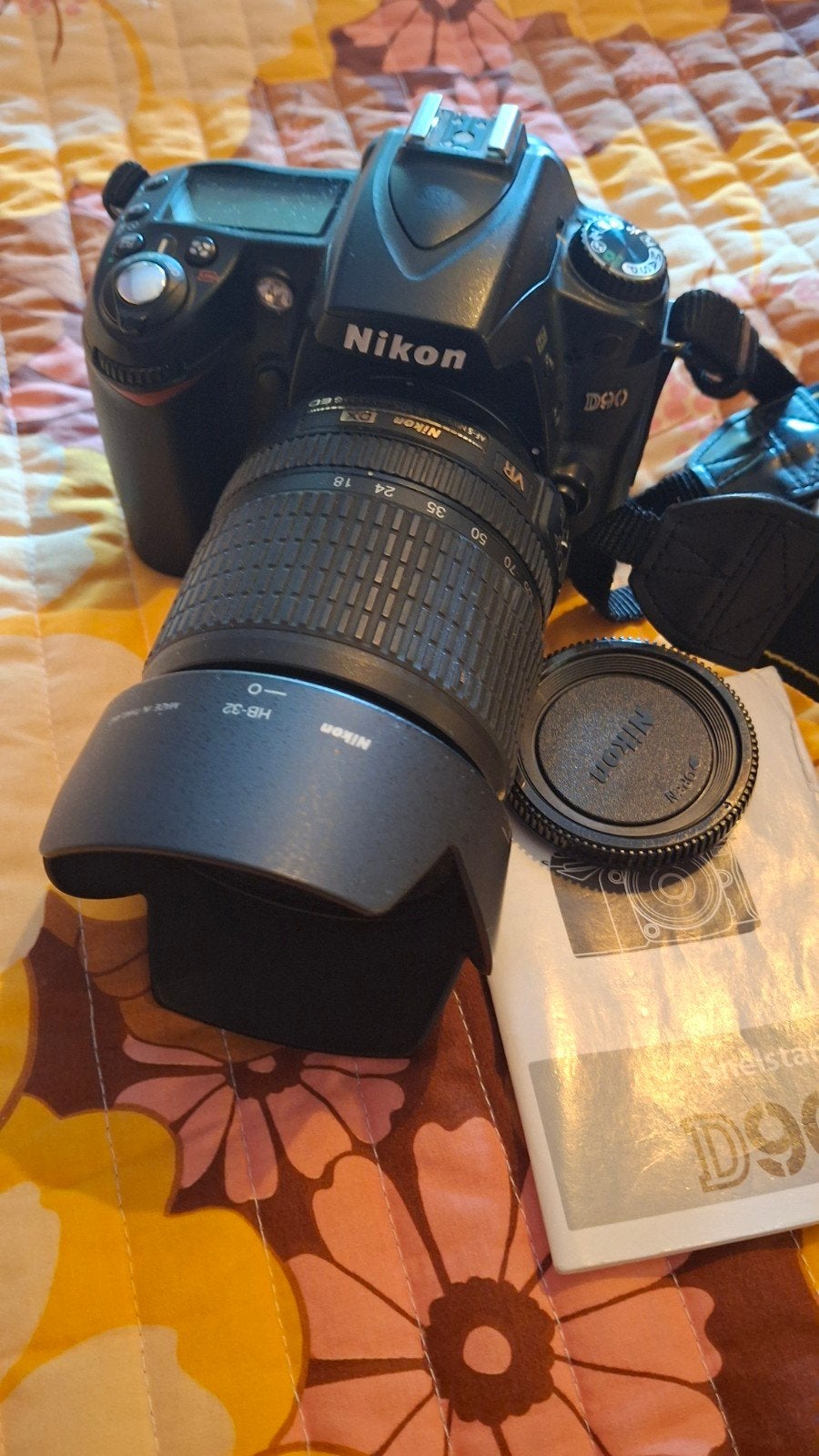 Nikon D90 Spiegelreflexcamera met AF-S Nikkor 18-105mm lens, Audio, Tv en Foto, Fotocamera's Digitaal, Gebruikt, Spiegelreflex