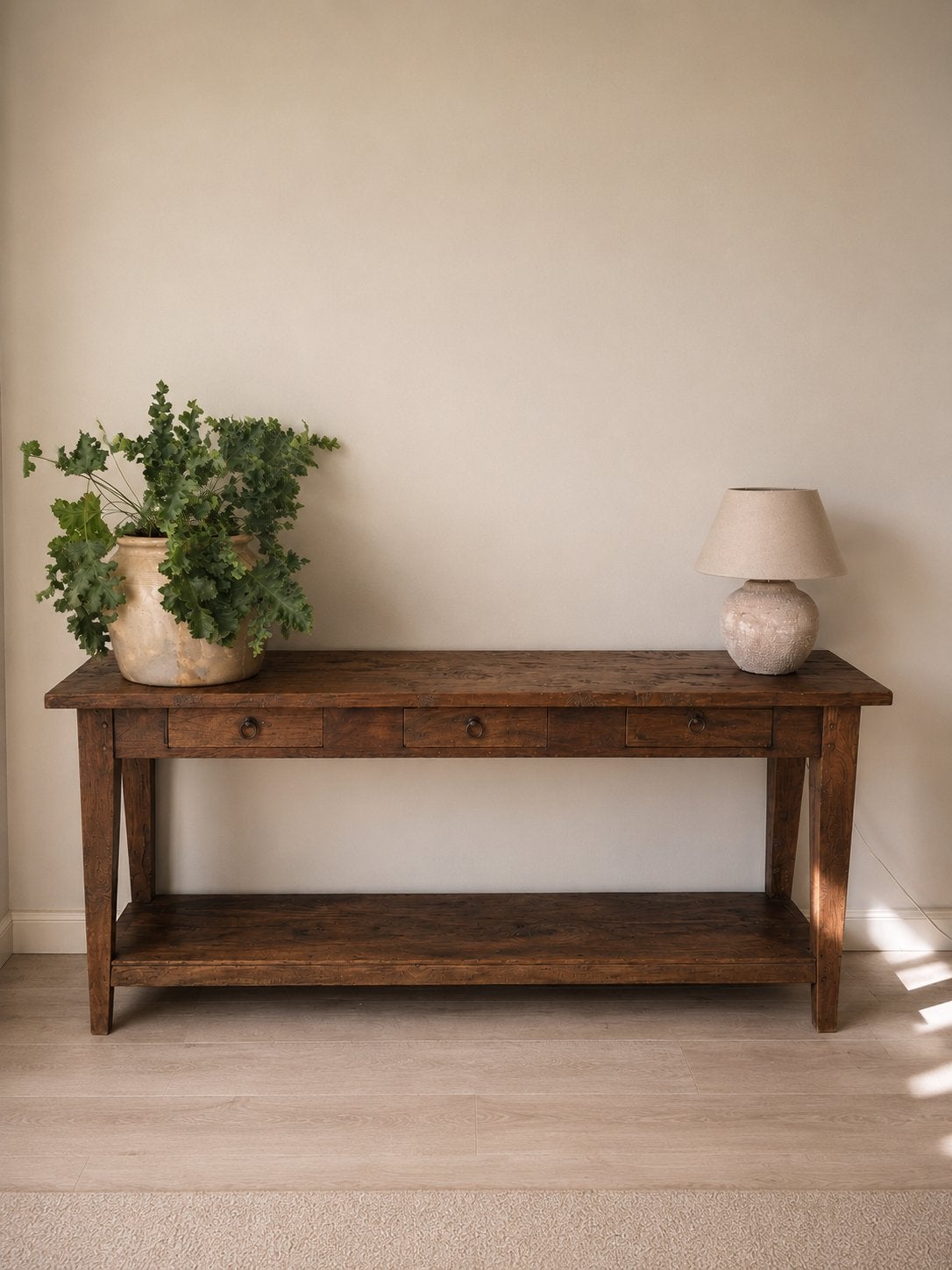 Dressoir / sidetable / teak, Ophalen, Zo goed als nieuw, 25 tot 50 cm, Rechthoekig