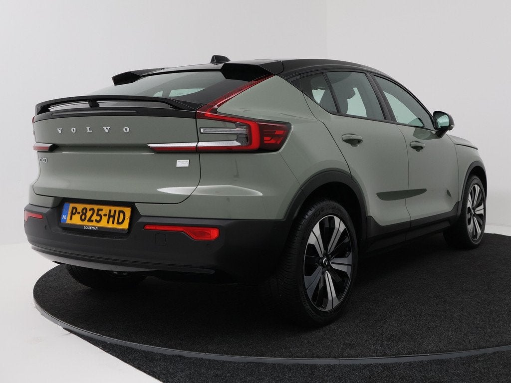 Volvo C40 Recharge Twin Intro Edition 78 kWh | SOH 93,3% | O, Auto's, Volvo, 12 maanden, Zwart, 24 min, Alcantara