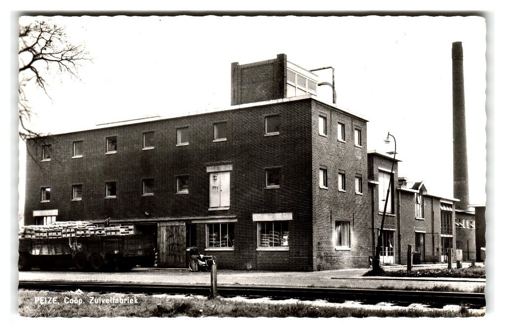Peize, Coöp. Zuivelfabriek, Verzamelen, Ansichtkaarten | Nederland, Verzenden, 1940 tot 1960, Ongelopen, Drenthe