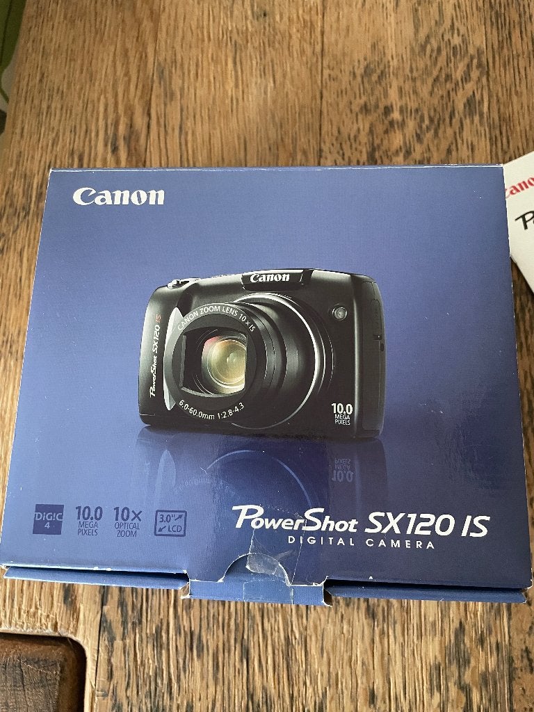 Canon PowerShot SX120 IS Digitale Camera, Gebruikt, Canon, 10 megapixels, Compactcamera