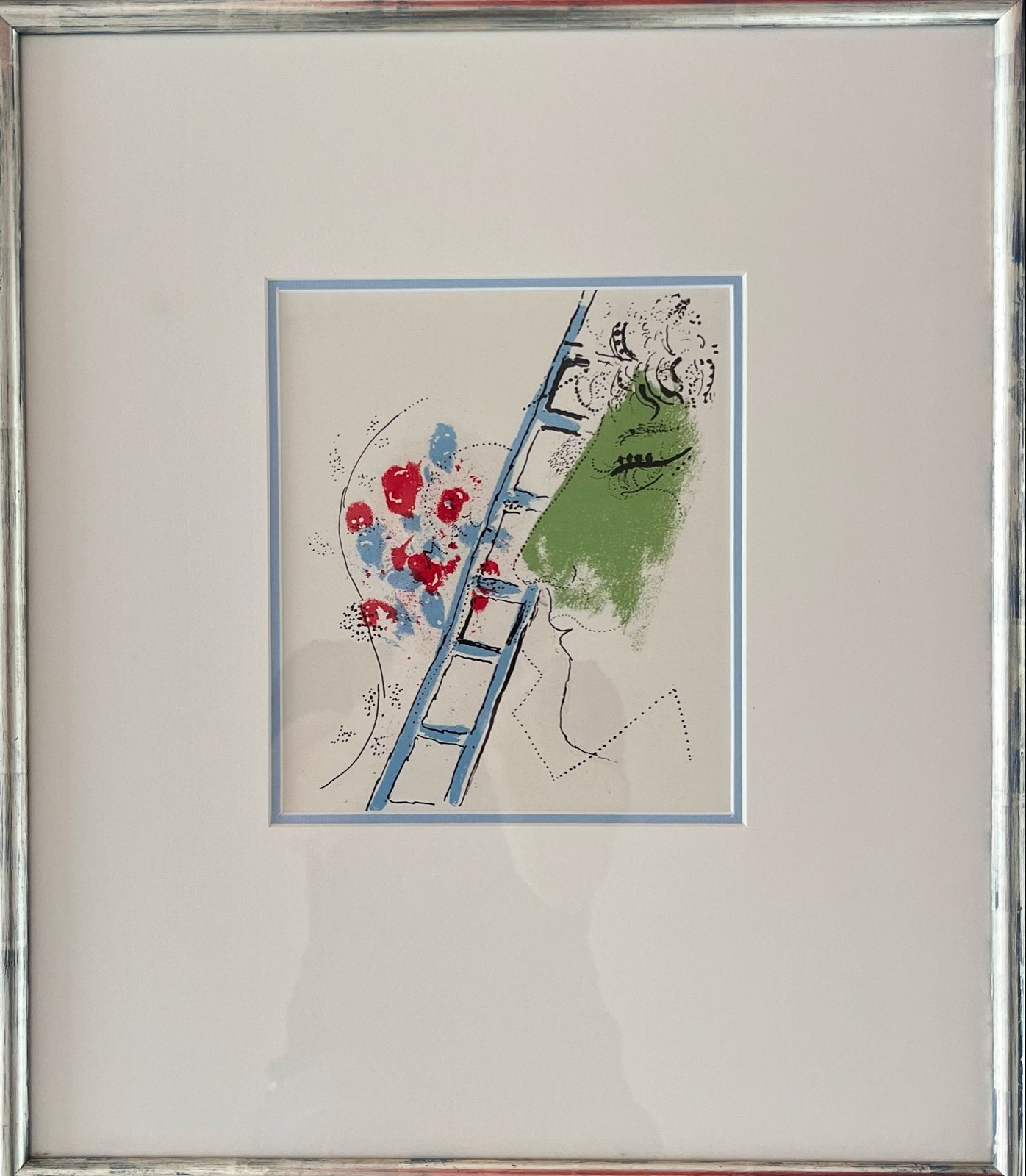 Marc Chagall, de ladder (L’Echelle), Ophalen