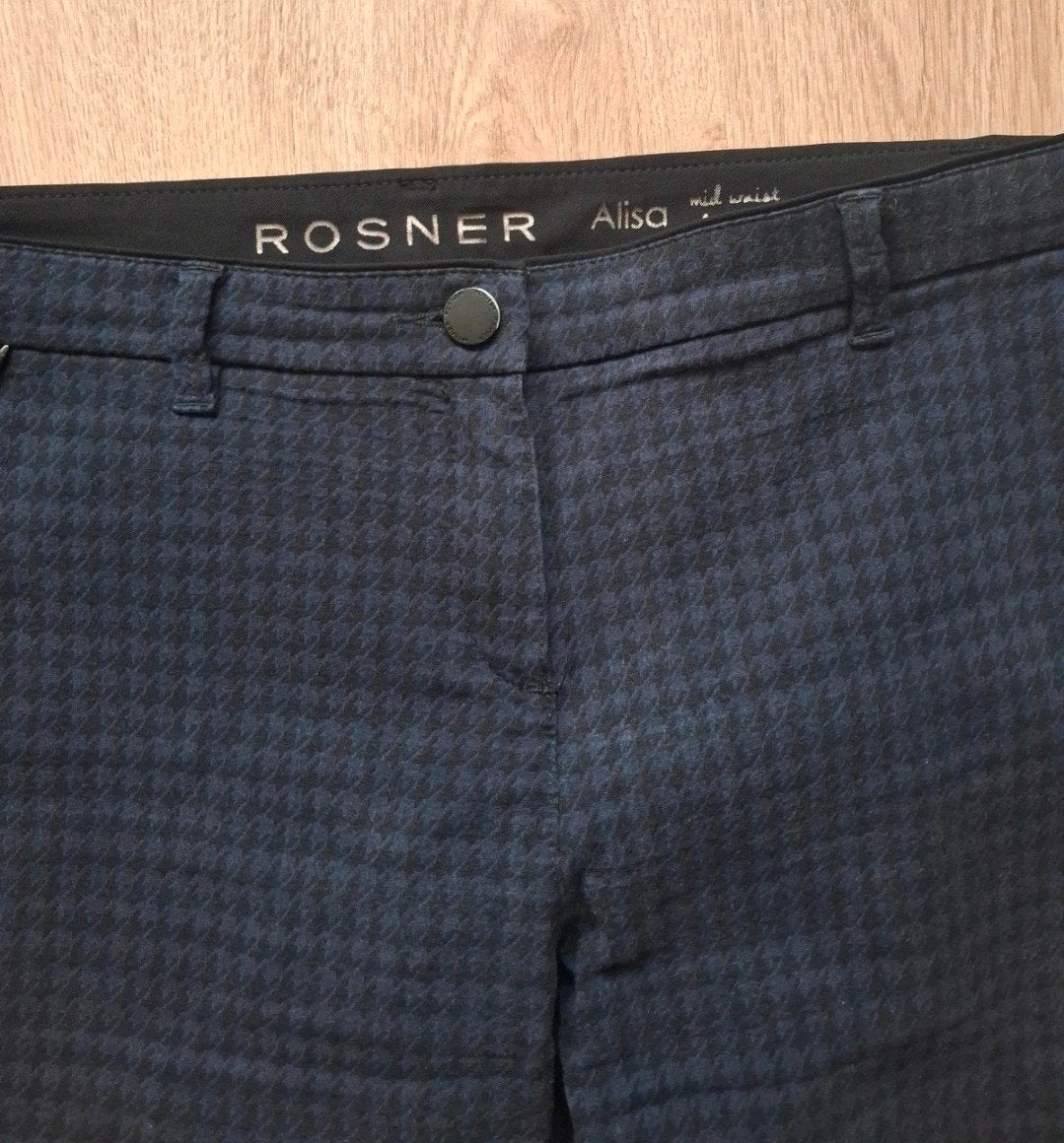 Rosner Alisa mid waist slim broek - Maat 42, Blauw, Maat 42/44 (L), Ophalen of Verzenden, Rosner