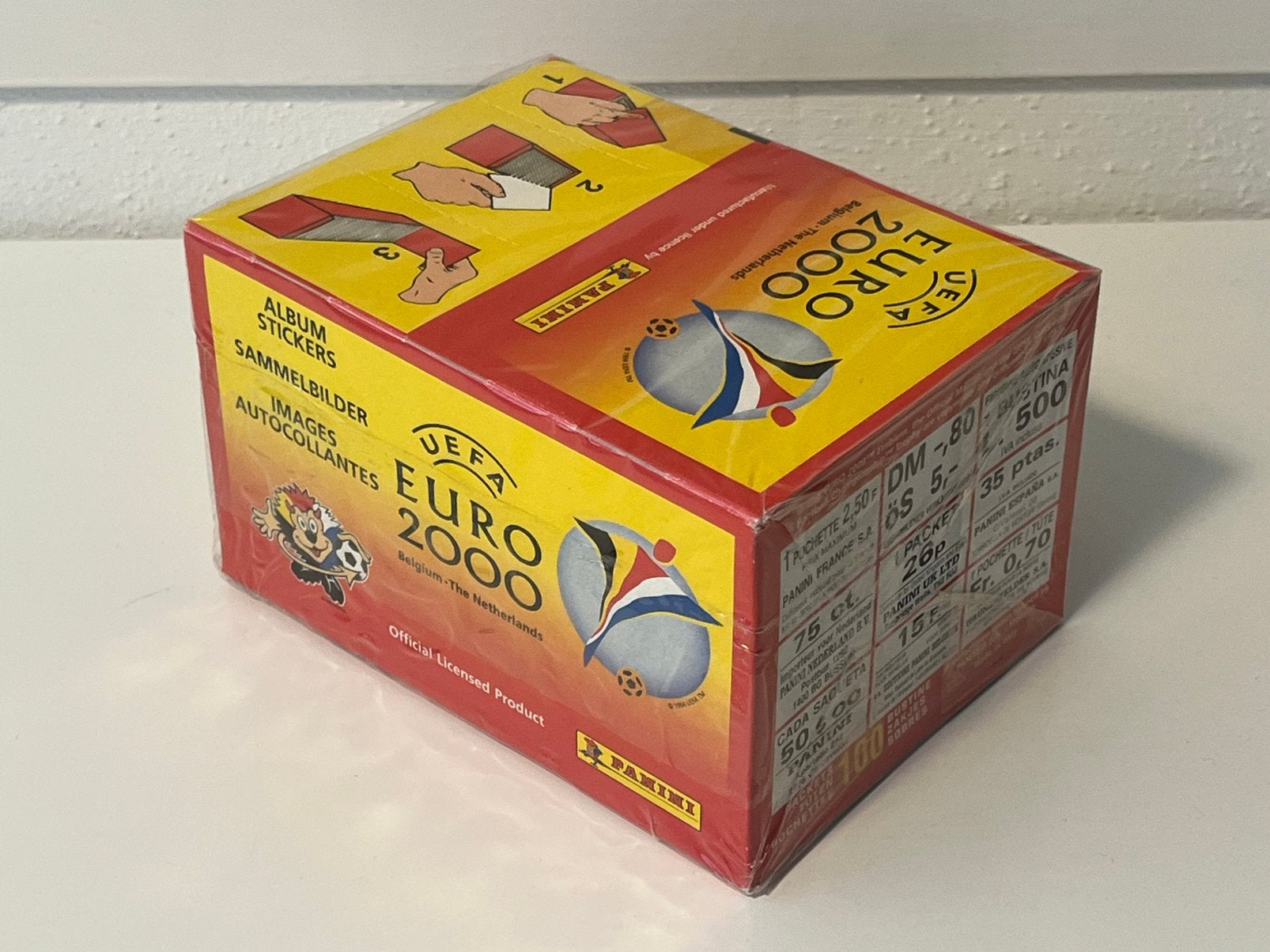 Voetbalplaatjes Panini EK 2000 België/Nederland – Sealed Box, Verzenden, Buitenlandse clubs, Poster, Plaatje of Sticker
