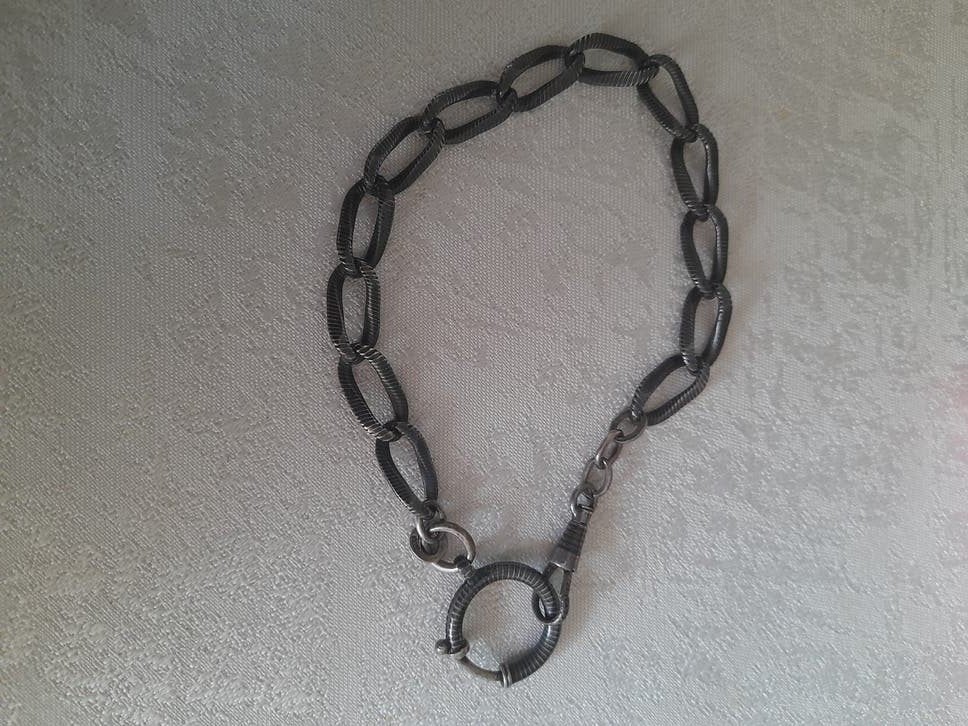 horloge ketting, Verzenden, Zilver