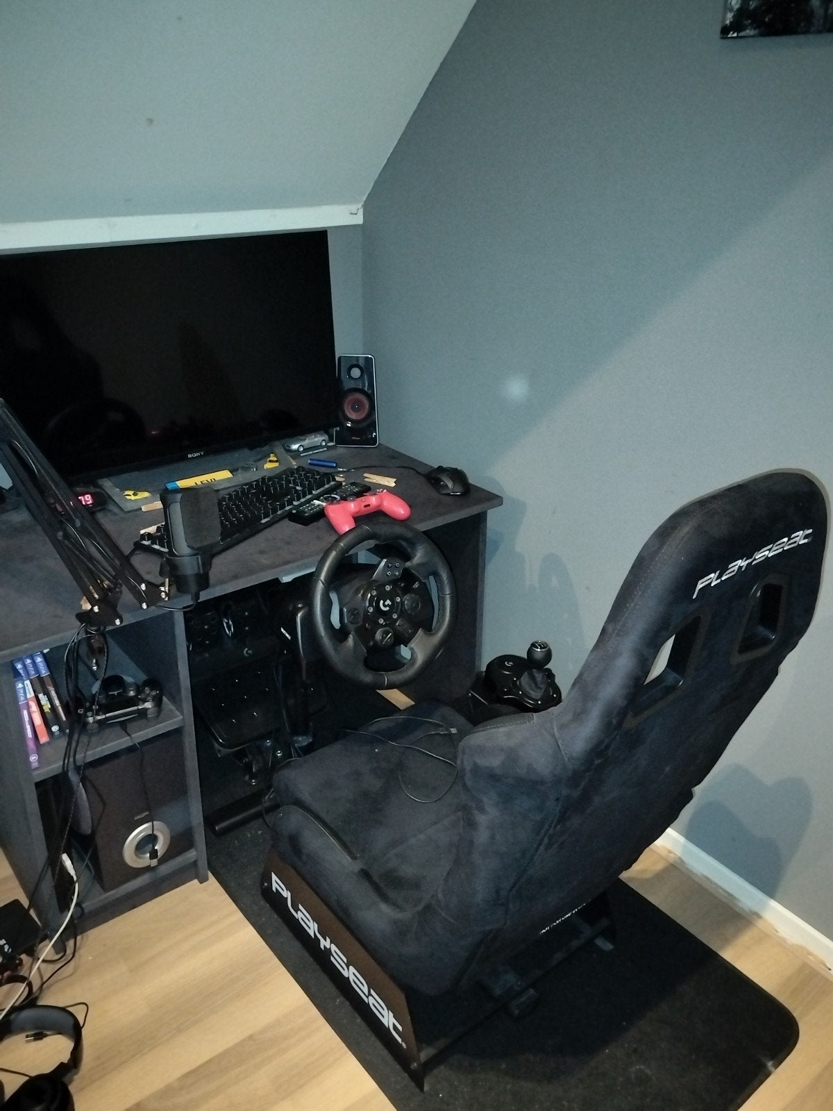 Playseat met Logitech G923 racestuur, Ophalen, Overige merken, Gebruikt