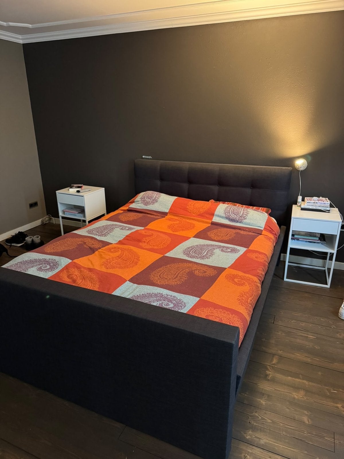Tweepersoonsbed 160x200 met lattenbodems, Huis en Inrichting, Ophalen, Gebruikt, Overige kleuren, Tweepersoons