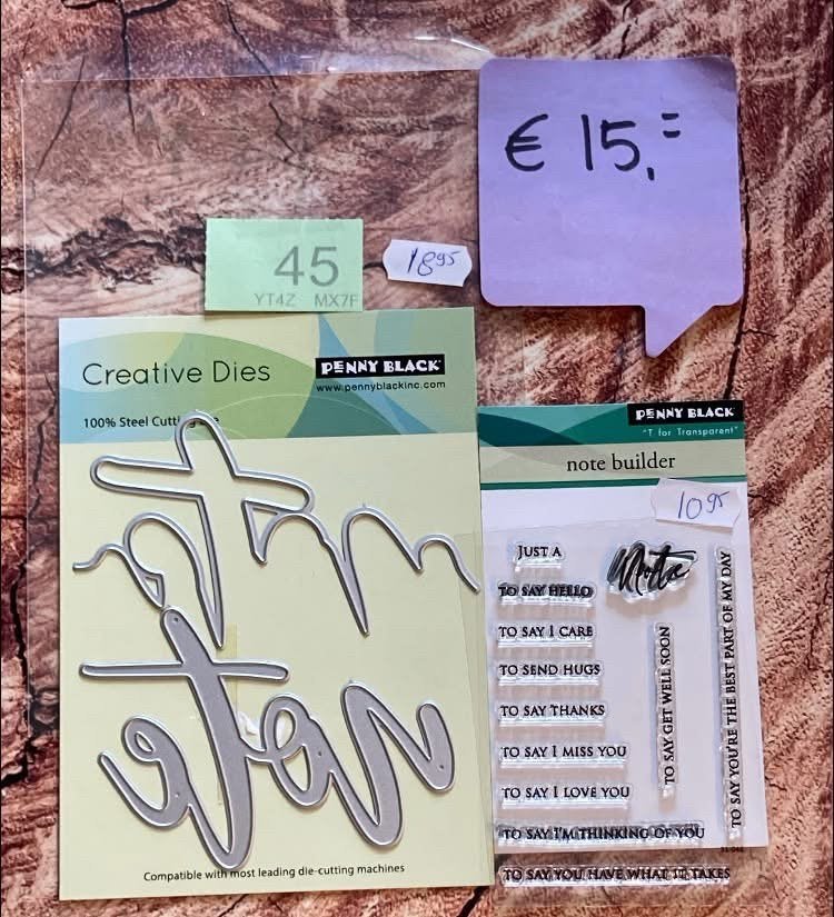 Prnny black stansen met stempels set, Ophalen of Verzenden, Zo goed als nieuw, Clearstamp