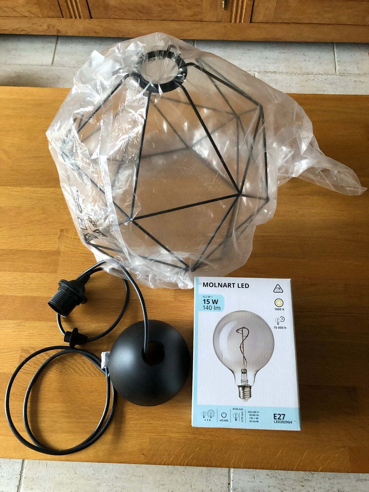 Ikea Brunsta lamp met toebehoren, Ophalen, Nieuw