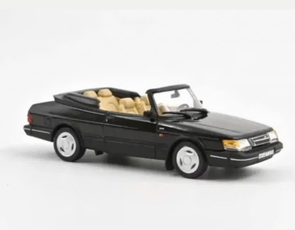 Saab 900 Turbo cabrio '92 zwart schaal 1:43 NOREV Ref 810045, Hobby en Vrije tijd, Verzenden, Nieuw, Auto, Norev