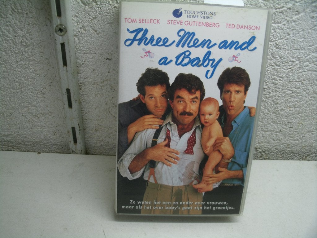 vhs 143b three men and a babij, Alle leeftijden, Ophalen of Verzenden, Gebruikt, Actie en Avontuur