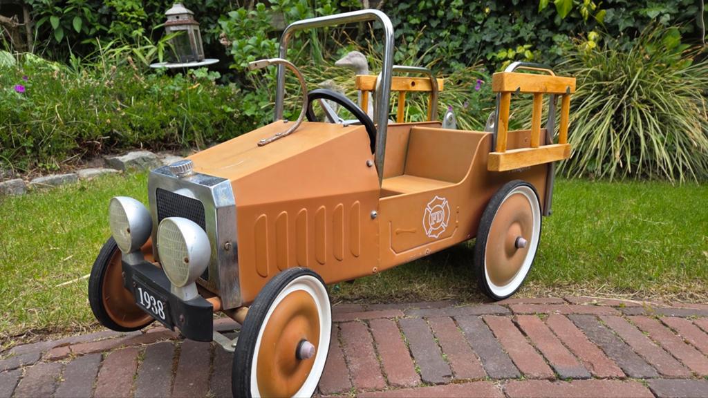 Vintage Brandweer Trapauto - Speelgoed Brandweerwagen, Ophalen of Verzenden