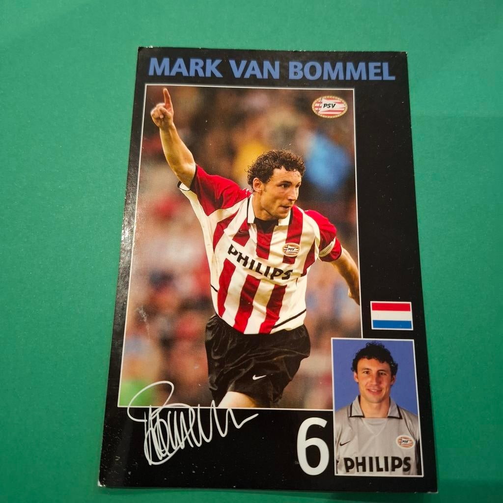 PSV Ansichtkaart Mark van Bommel 2003-2004, Verzamelen, Ophalen of Verzenden, 1980 tot heden, Ongelopen