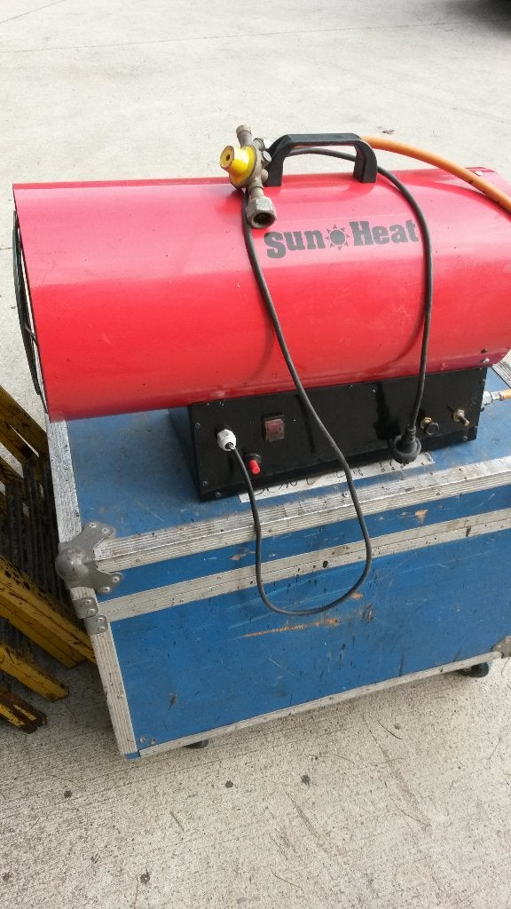 Hetelucht kanon- Gas Heater, Ophalen, 30 tot 80 cm, Gebruikt, Kachel