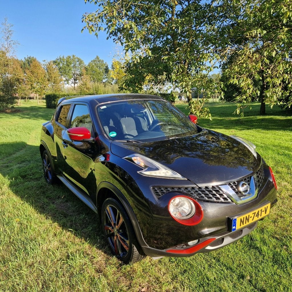 Nissan Juke 1.2 Dig-t 2015 Zwart, Voorwielaandrijving, 639 kg, Stof, 1250 kg
