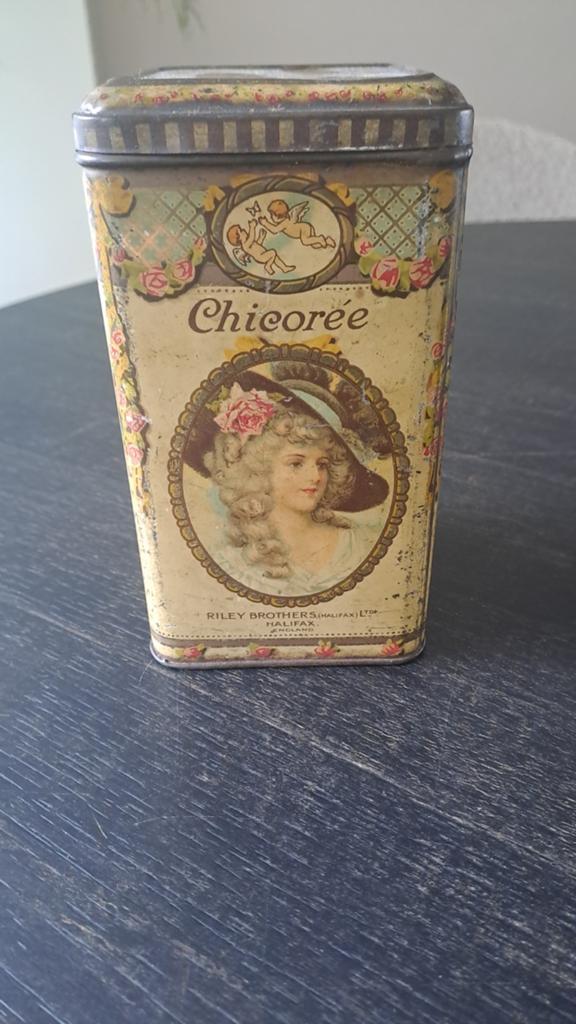 Riley brothers decoratief blik Chicoree., Ophalen of Verzenden, Zo goed als nieuw, Overige