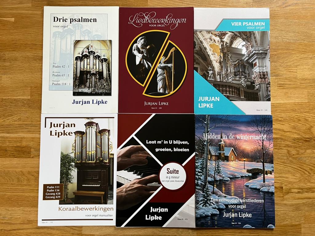 Bladmuziek Jurjen Lipke, diverse delen, Orgel, Nieuw, Ophalen of Verzenden, Religie en Gospel