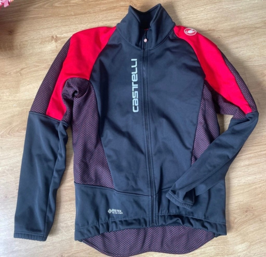 Super mooie Gore-Tex Infinium winter jas - 2XL, Fietsen en Brommers, Fietsaccessoires | Fietskleding, Castelli, Zo goed als nieuw