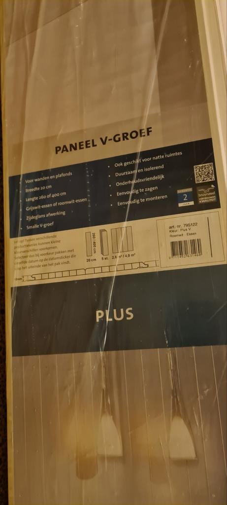 3 Panelen voor wand / plafond roomwit voor vochtige ruimtes, Doe-het-zelf en Verbouw, Vloerdelen en Plavuizen, Ophalen, Overige materialen