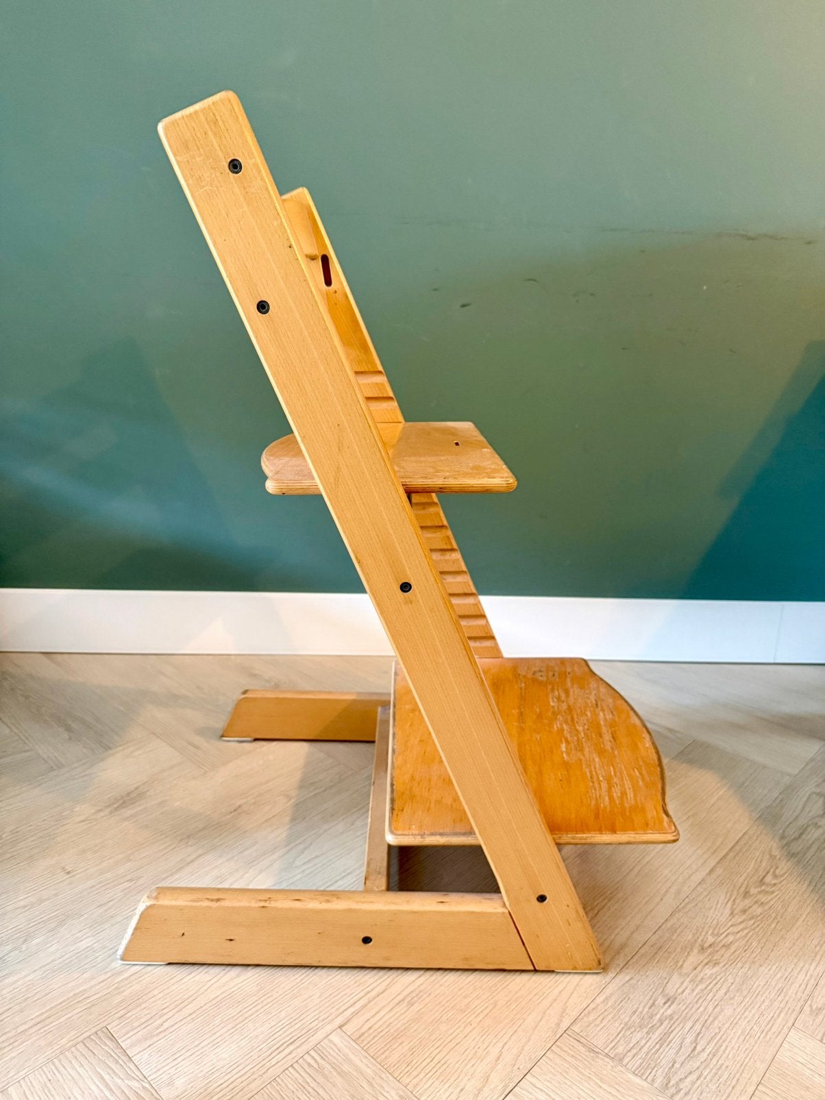 Stokke Tripp Trapp meegroeistoel - Natuurlijk hout, Ophalen, Gebruikt, Meegroeistoel, Aanschuifbaar