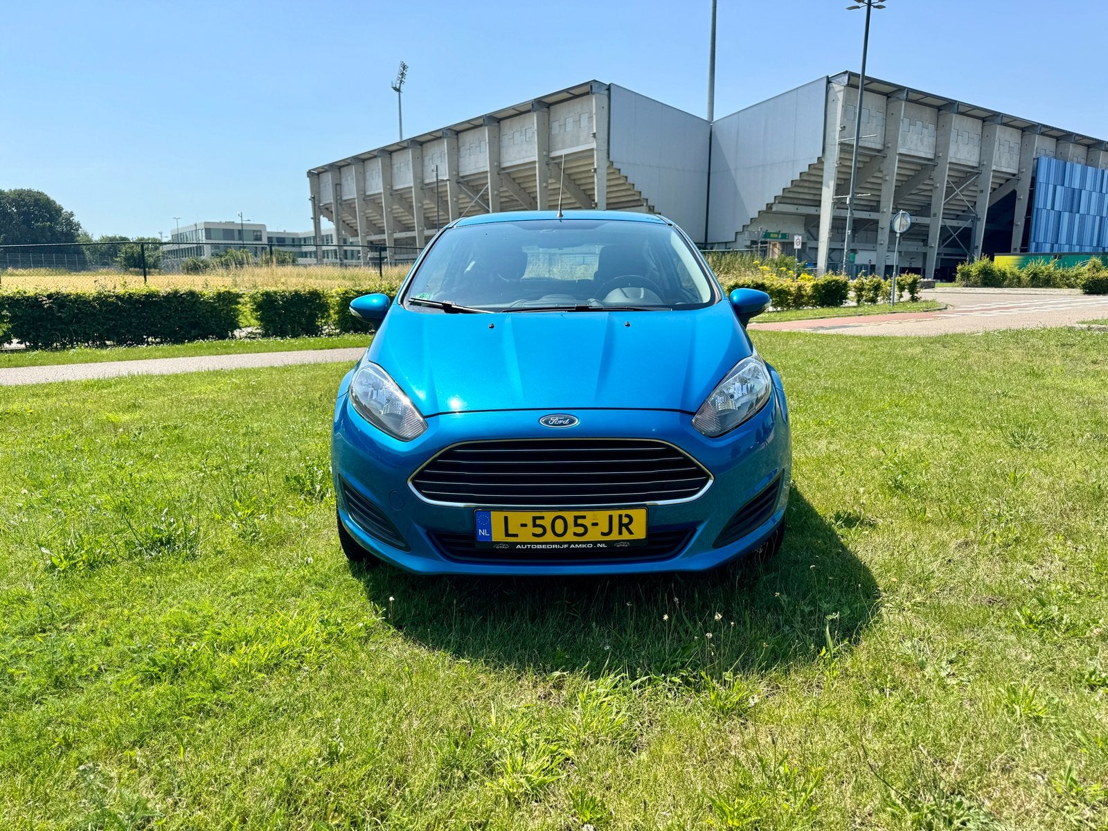 Ford Fiësta 1.25 60pk 3D 2013 Blauw, Euro 5, Stof, 4 cilinders, Blauw