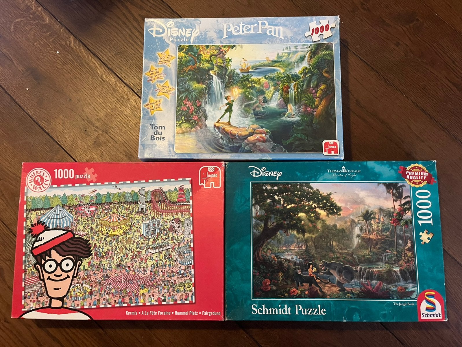 3 x jigsaw puzzles 1000 pieces, Ophalen of Verzenden, 500 t/m 1500 stukjes, Zo goed als nieuw