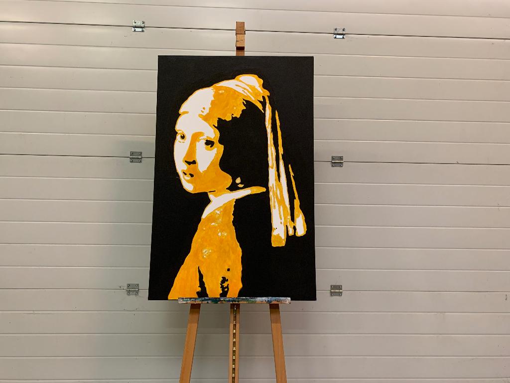 Klassiek wordt Modern Meisje met Parel, Ophalen, Oorspronkelijke maker, Nieuw, Schilderij