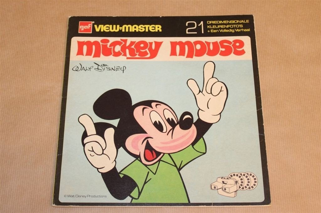 Mickey Mouse - View-Master - Circa 1975, Boeken, Stripboeken, Gelezen, Eén stripboek, Ophalen of Verzenden
