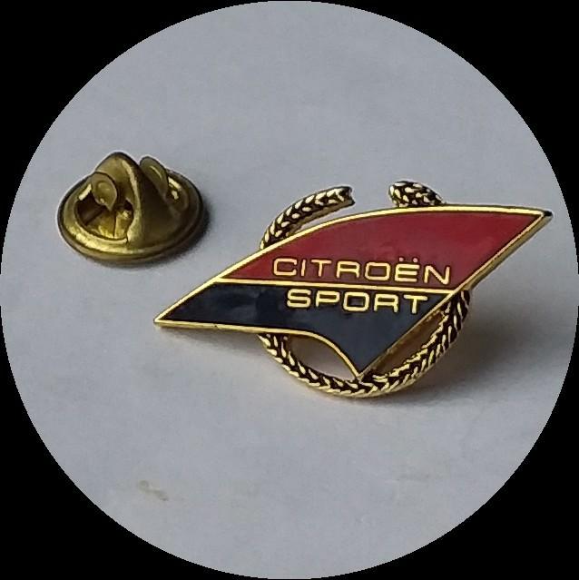Zeldzame CITROEN sport pin, zwart rood geëmailleerd, Verzamelen, Ophalen of Verzenden, Zo goed als nieuw, Transport, Speldje of Pin