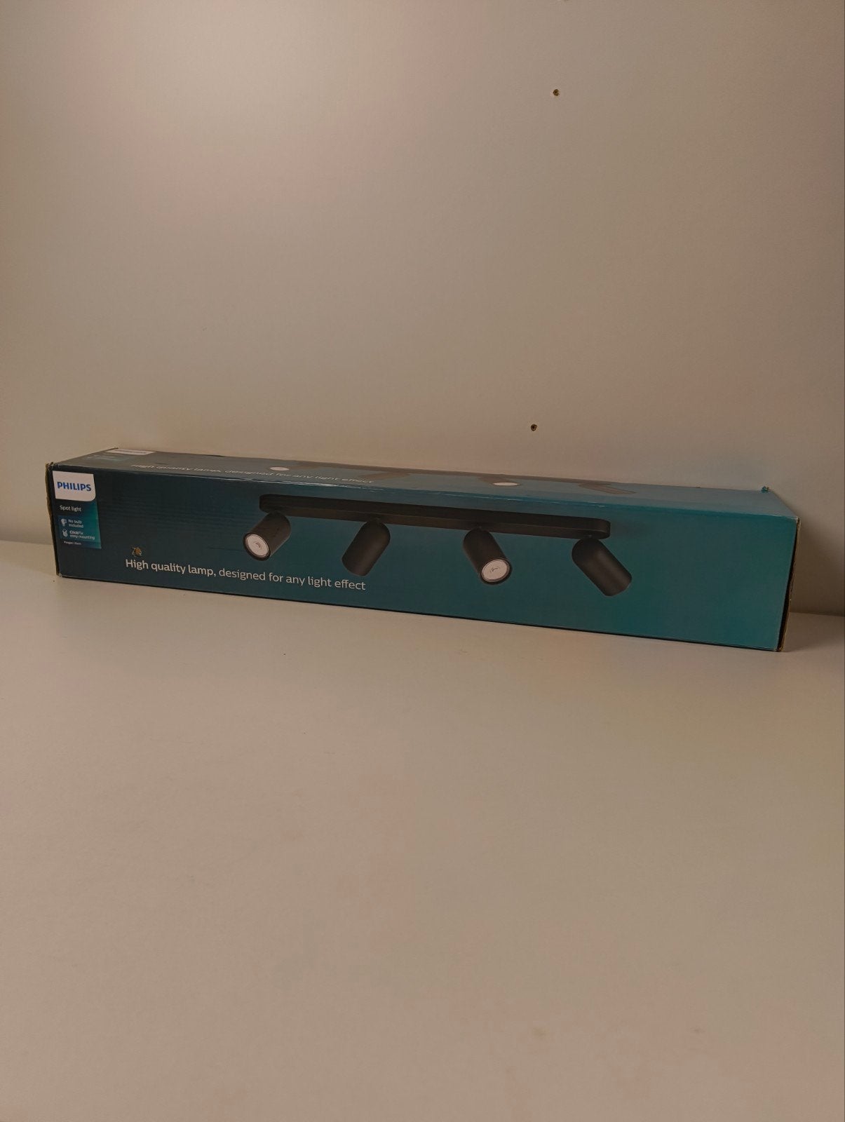 Philips Pongee 4 Spot Light Zwart - 4x GU10 LED, GU10, Ophalen of Verzenden, LED, Niet gespecificeerd op verpakking