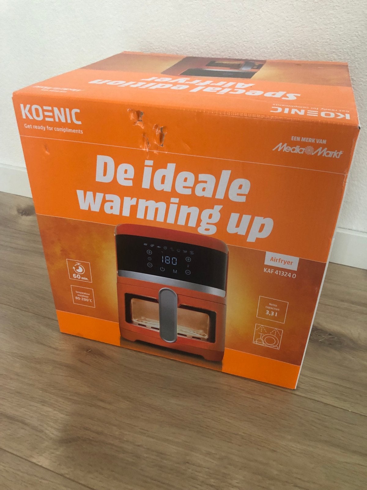 Koenic Airfryer KAF 41324 O - Nieuw, Witgoed en Apparatuur, Airfryers, Nieuw, Airfryer, 1000 t/m 1499 gram, Ophalen