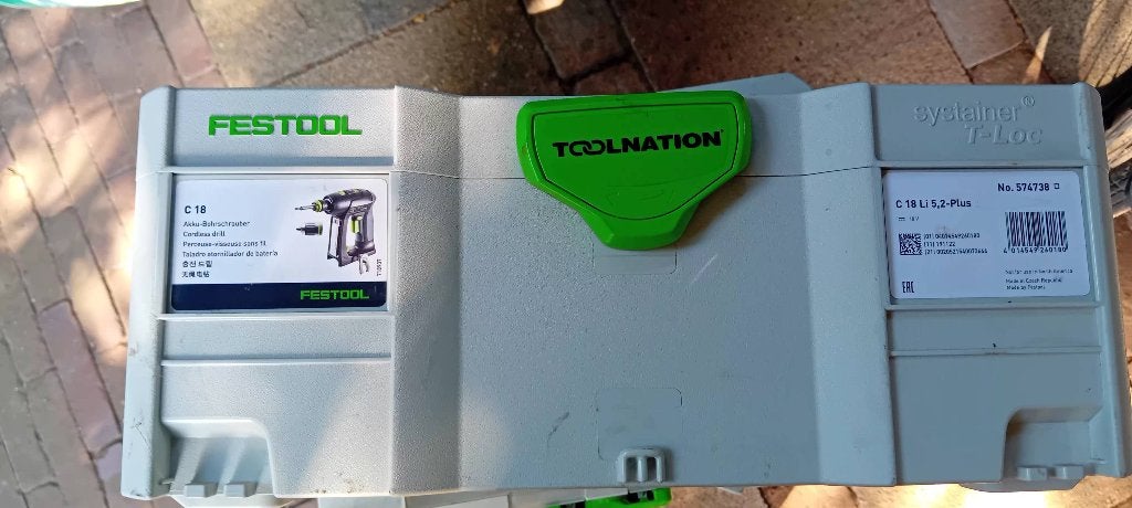 Festool Systainer T-Loc C 18 Li 5,2-Plus (leeg), Ophalen of Verzenden, Gebruikt